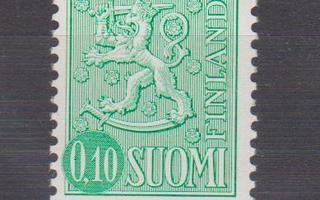 1963 Yleismerkki vihreä 0,10 mk ** lape 556