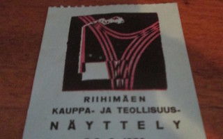 VINTAGE RIIHIMÄEN KAUPPA-JA TEOLLISUUSNÄYTTELY 1959