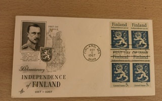 FDC Mannerheim 5c 1967