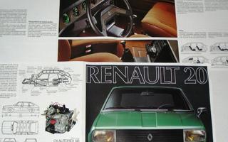 1976 Renault 20 esite - suomalainen - KUIN UUSI