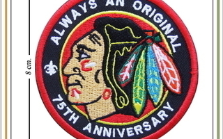 NHL  Chicago Blackhawks -kangasmerkki / haalarimerkki