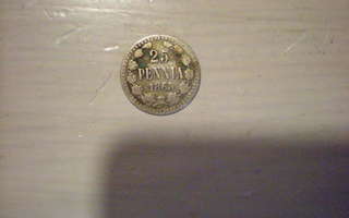 25 penniä 1865