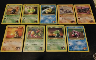 18kpl Pokemon Gym Heroes kortteja