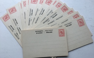 kulkematon postikortti 1910-1920-luku| SF 10, 20 + 40