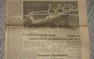 Sanomalehti : Uusi Suomi/Olympiauutiset 22.7.1952