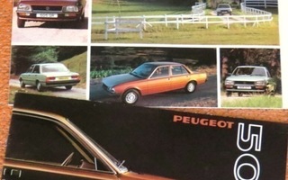 1980 Peugeot 505 esite - 20 sivua -  KUIN UUSI