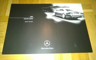Esite Mercedes-Benz AMG lisävarusteiden hinnasto 2005
