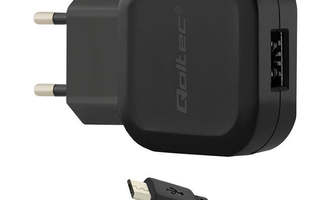 Qoltec 50195 Laturi 12W | 5V | 2.4A | USB Micro 