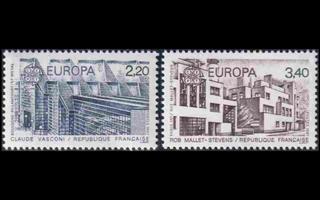 Ranska 2603-4 ** Europa Moderni arkkitehtuuri (1987)