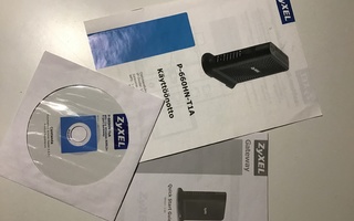 Zyxel p-660HN-T1A ADSL- modeemin käyttöohje + cd