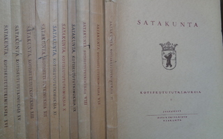 Satakunta Kotiseutututkimuksia  10 Kpl 1928-1954