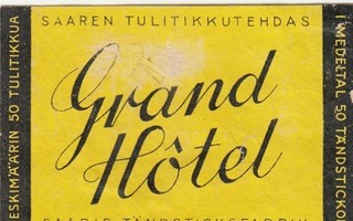 Grand Hotel Saaren tulitikkutehdas     b80