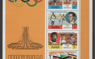 (SS172) UGANDA, 1976 (Summer Olympic Games, Montreal). SS