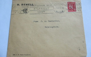 1937 Viipuri Ammunnan MM viestillinen liikekuorella