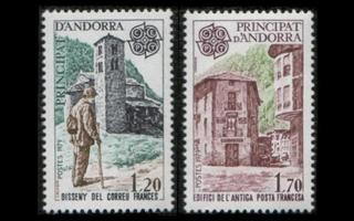 Andorra Fr 297-8 ** Europa (1979)