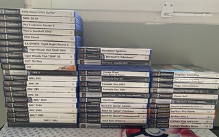 Playstation 2 ajamis, urheilu ja sekalaisia pelejä 4e/kpl