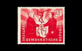 DDR 284 ** Saksalais-puolalainen ystävyys 24 Pf (1951)