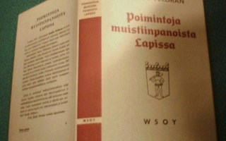 Fellman: Poimintoja muistiinpanoista Lapissa (1961) Sis.pk:t