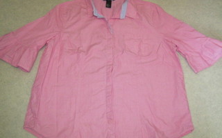 H&M vaaleanpunainen paita 44