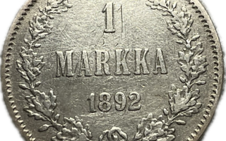 1 Markka 1892 Hopeaa (868)