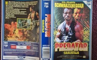 VHS  kansipaperi  PREDATOR - SAALISTAJA
