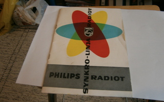 Vanha Katalogi Philips Radiot + 3 kpl L M Ericsson