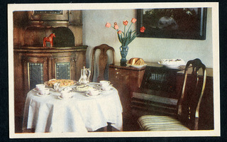 Kahvipöytäkattaus 7 - kulkematon vanha postikortti
