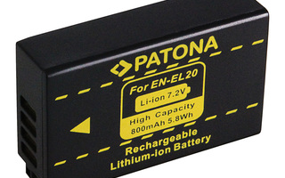 Nikon EN-EL20 yhteensopiva Li-ion akku 800mAh  (