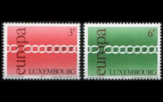 Luxemburg 824-5 ** Europa (1971)