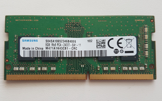 8 GB DDR4 2400T Samsung SO-DIMM muistia