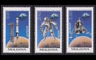 Moldova 106-8 ** Europa avaruus (1994)