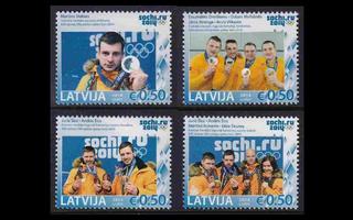 Latvia 909-12 ** Sotšin olympiamitalisteja (2014)