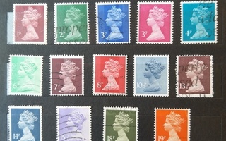 Englantilaisia postimerkkejä erä