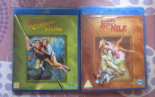 Romancing the Stone ja The Jewel of the Nile Blu-ray