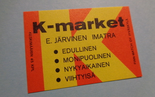 TT-etiketti K-market E. Järvinen, Imatra