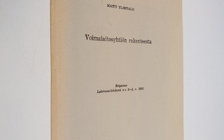 Voimalaitosyhtiön rakenteesta (eripainos Lakimies-lehdest...