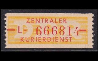 DDR DB-16ND ** Virkamerkki uusintapainos (1958)
