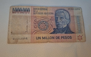 Argentiina peso 1000 000