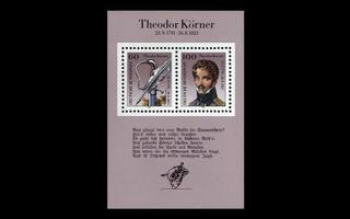 Saksa 1559-60BL25 ** Theodor Körner (1991)