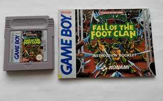 Turtles Fall of the Foot Clan Game Boy SCN GB Konami