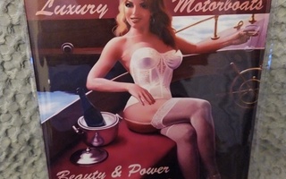 PELTIKYLTTI BREATHLESS LUXURY MOTORBOATS 20X30CM *UUSI!*