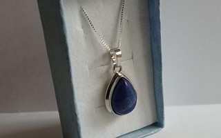 Lapis Lazuli Kivipisara & 925 Hopeaketju