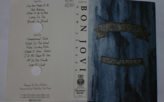 C-kasetti - BON JOVI - New Jersey - 1988 EX+