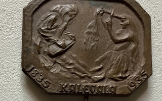 rintamerkki Kalevala 1835 - 1935 neulamerkki