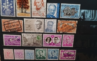 Belgia postimerkit 19 kpl