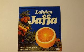 Etiketti - Lahden Jaffa appelsiinijuoma