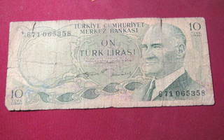 10 lira 1970 Turkki-Turkey