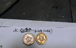 1 centavo (2kpl.:. v.-43/-46) - Kuuba