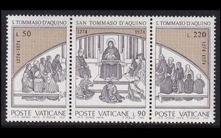 Vatikaani 640-2ds ** Filosofi Tuomas Akvinolainen (1974)