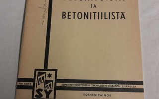 betonista ja betonittilistä